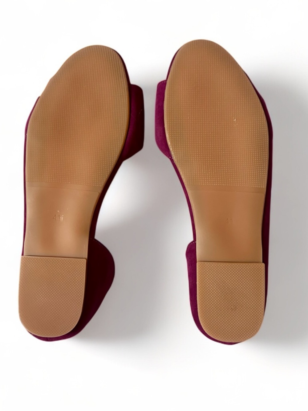 Women’s Open-Toe Slingback Flats in Plum - Picture 5 of 13